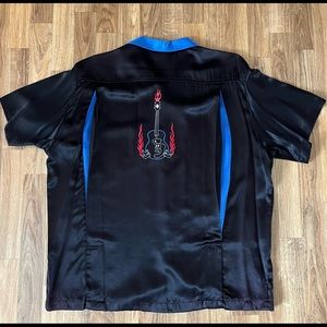 Johnny Suede Rockabilly Bowling Shirt. Mens XL